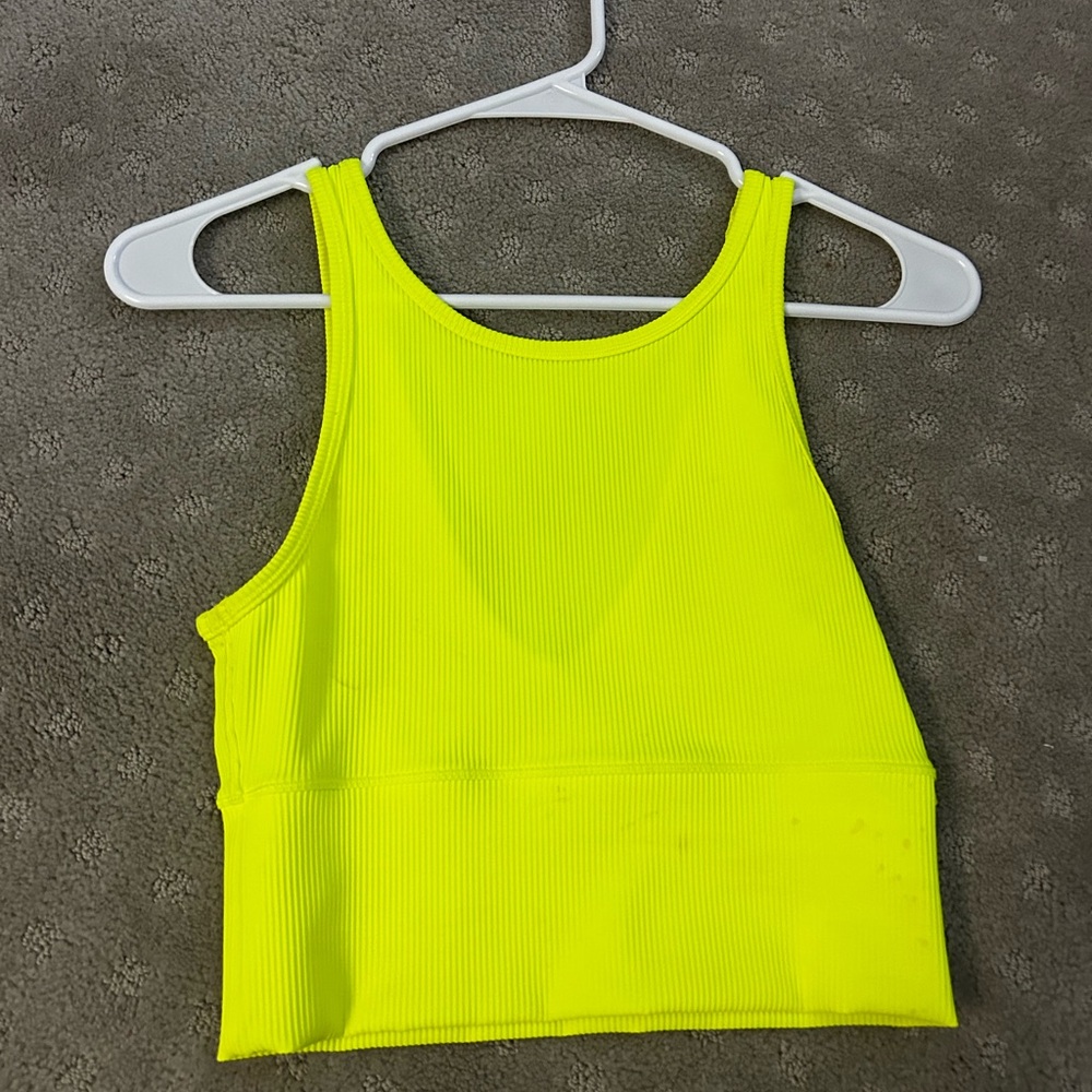 Lululemon Power Pivot Tank Yellow